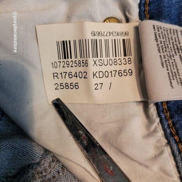 Mavi Jeans 27 Adriana Mid Rise Super Skinny Ankle Stretch Medium Light Wash - Picture 6 of 12